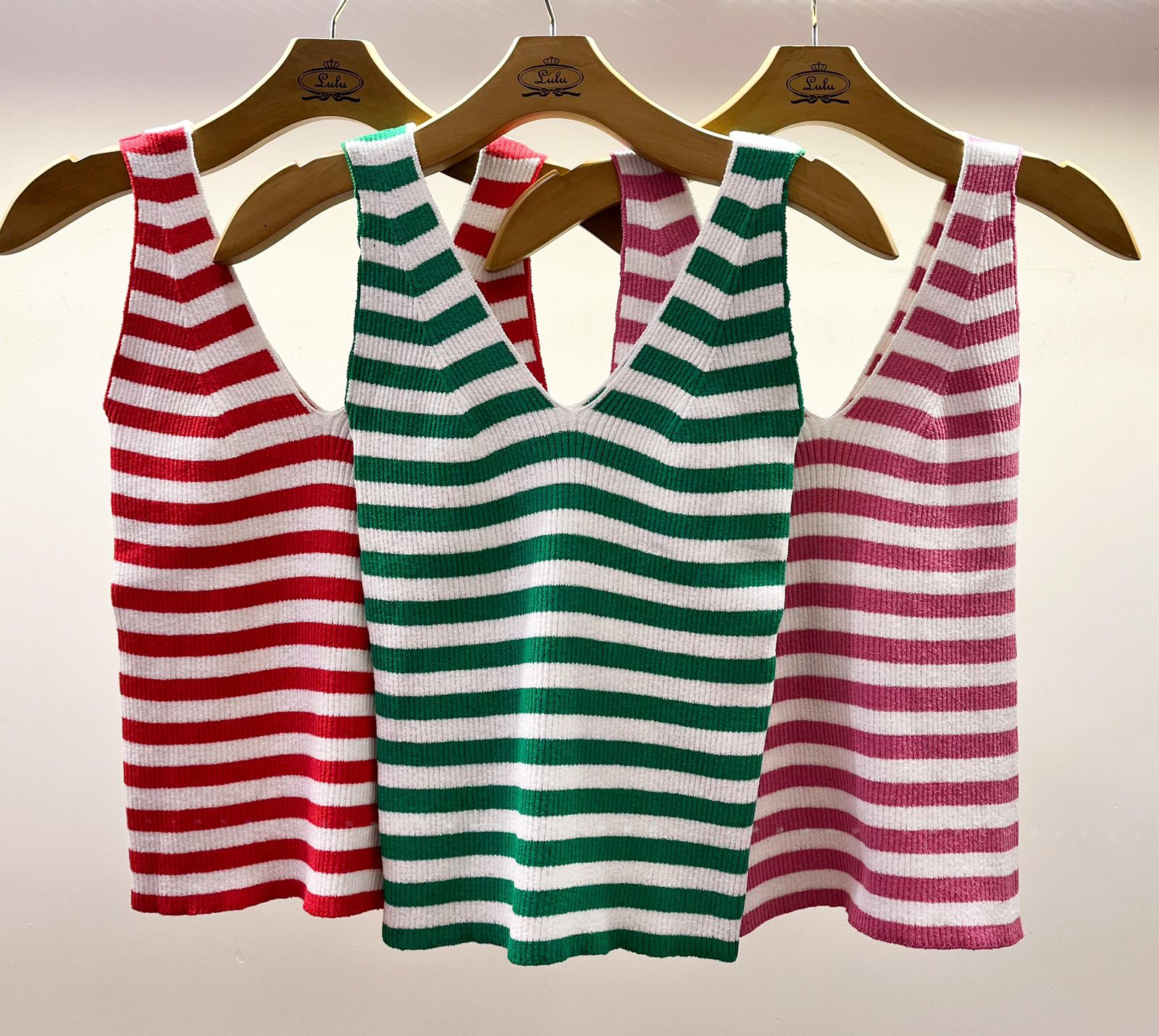 Regata tricot Stripes ROSA