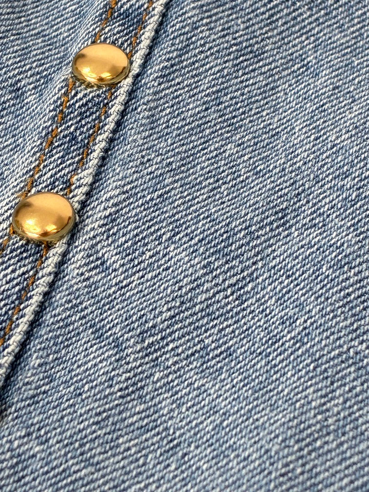 Calça Jeans Wide Tachinhas