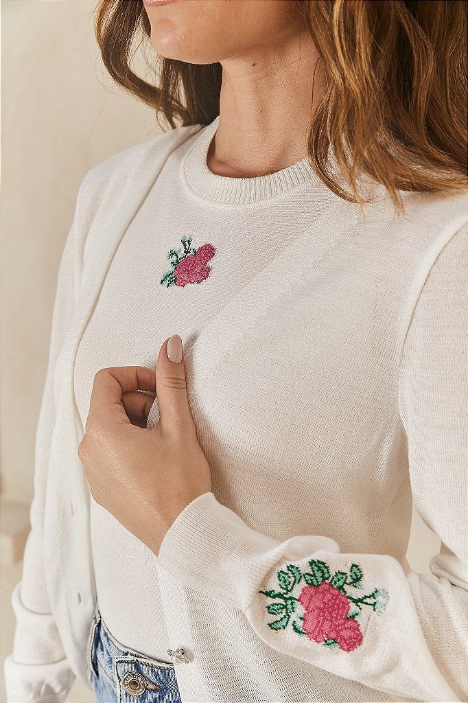 Regata tricot Babi Floral