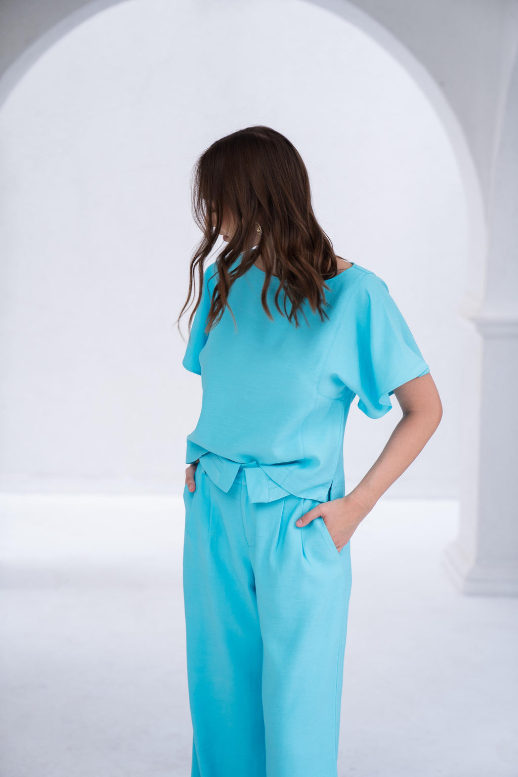 Blusa Marant AZUL TURQUESA