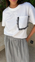 Tee Pocket Lace Branca