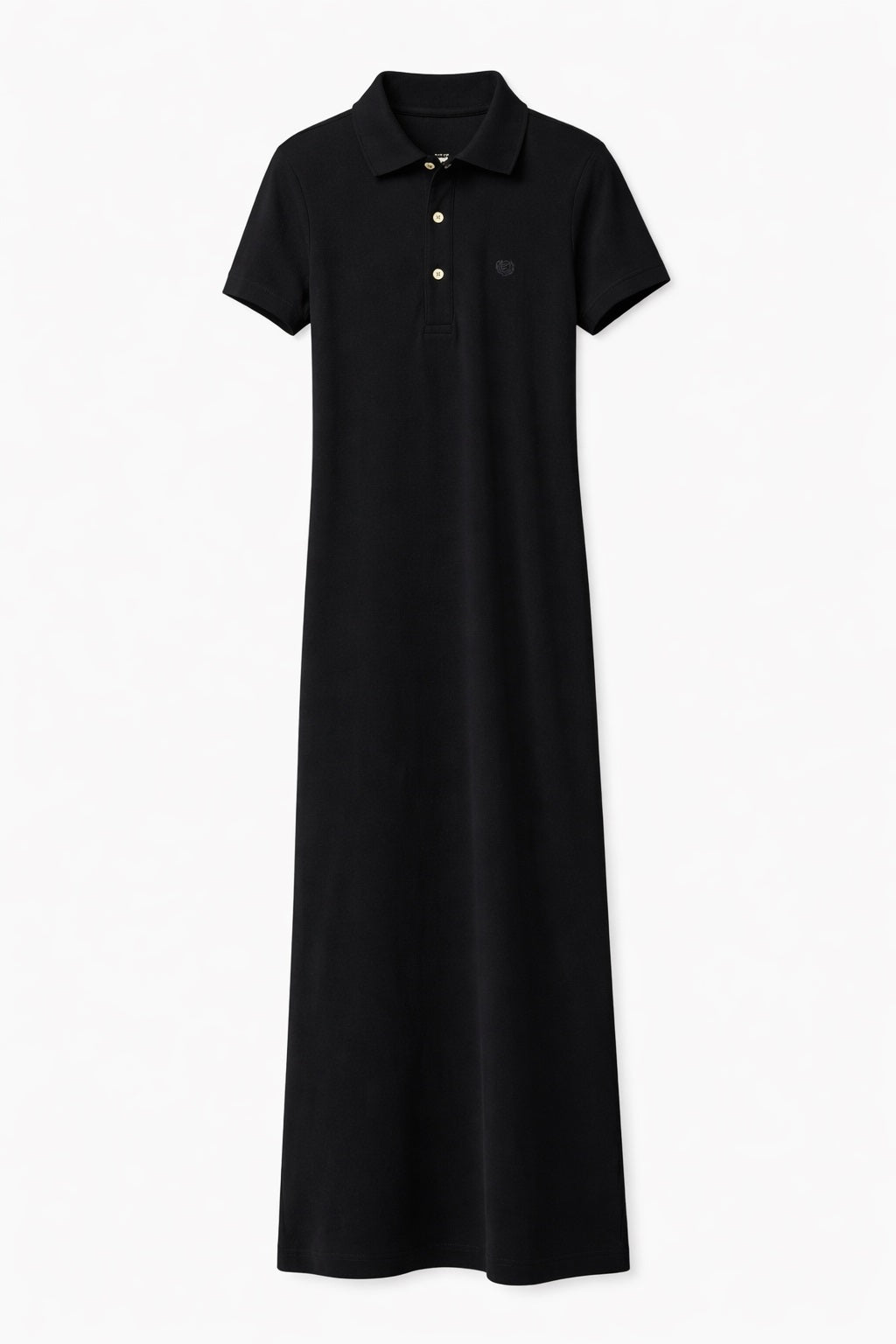 Vestido Polinho Brasão Preto
