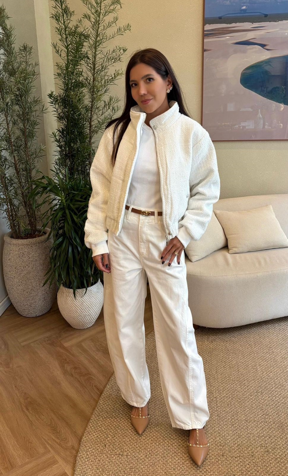 Calça Jeans Ballon Off White