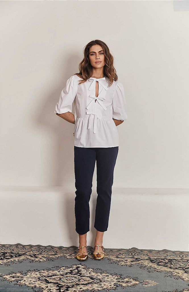 Blusa Tricoline  Amelie BRANCO