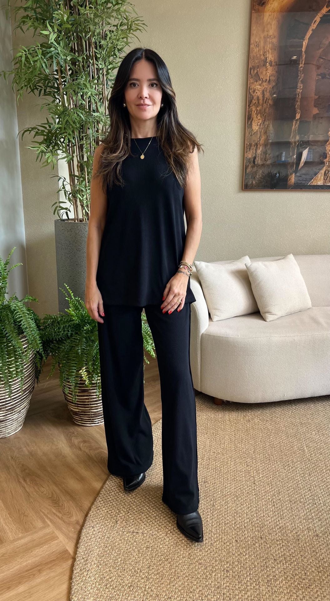 Conjunto Malha Anne Preto