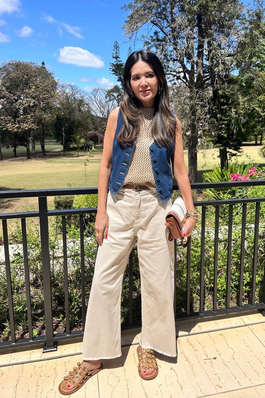 Calça Jeans Crop