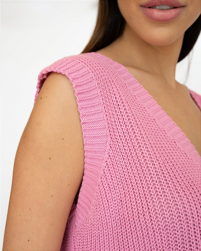 Colete Tricot Mia Rosa