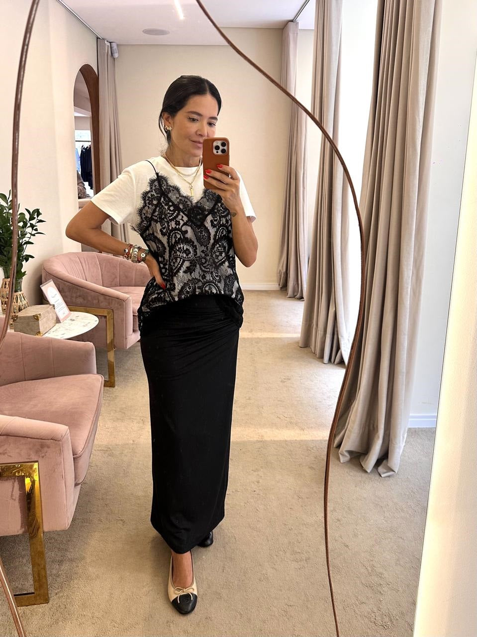 Saia Lapis Fluity Preta