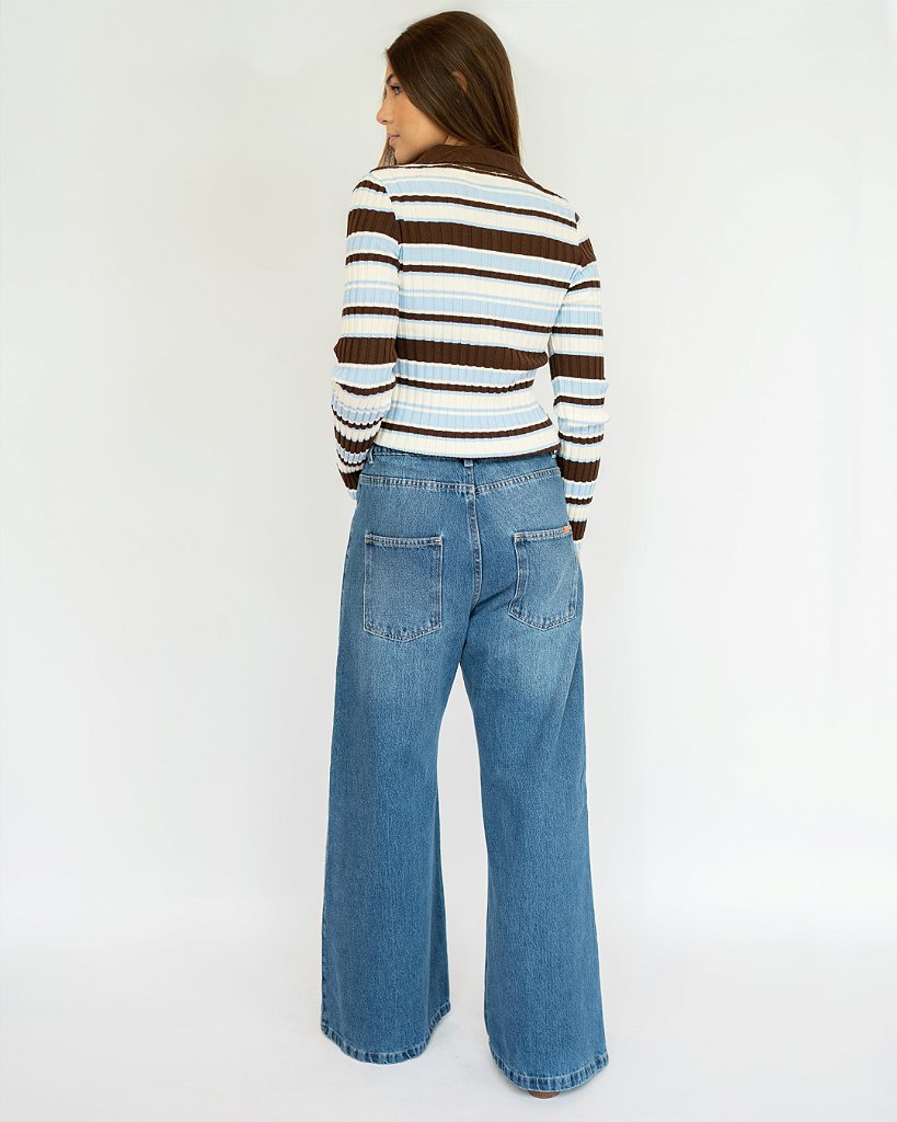 Blusa tricot Chiara Azul