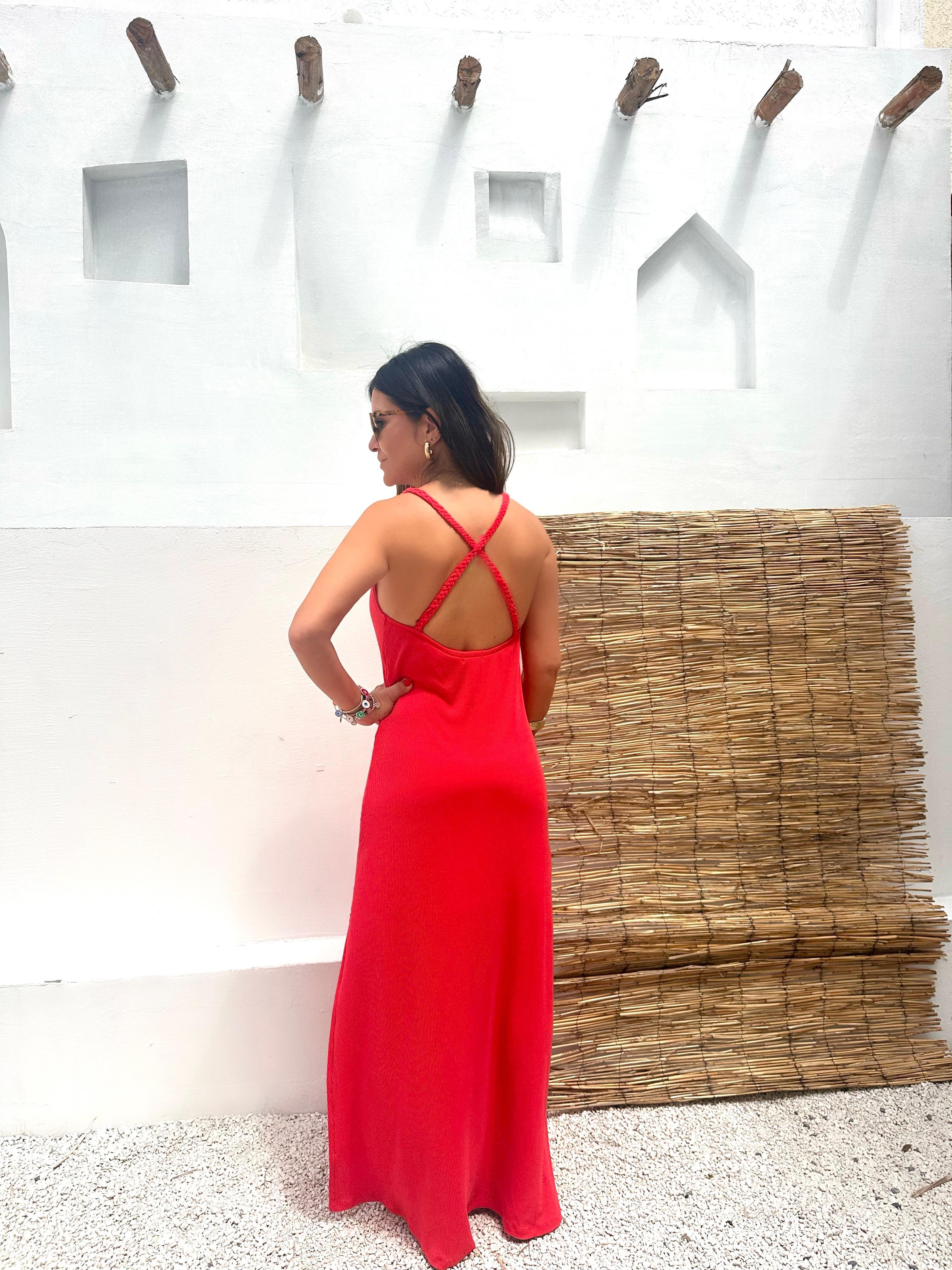 Vestido Rib Skinny VERMELHO