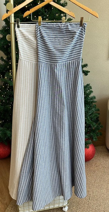 Vestido TQC listrado Azul