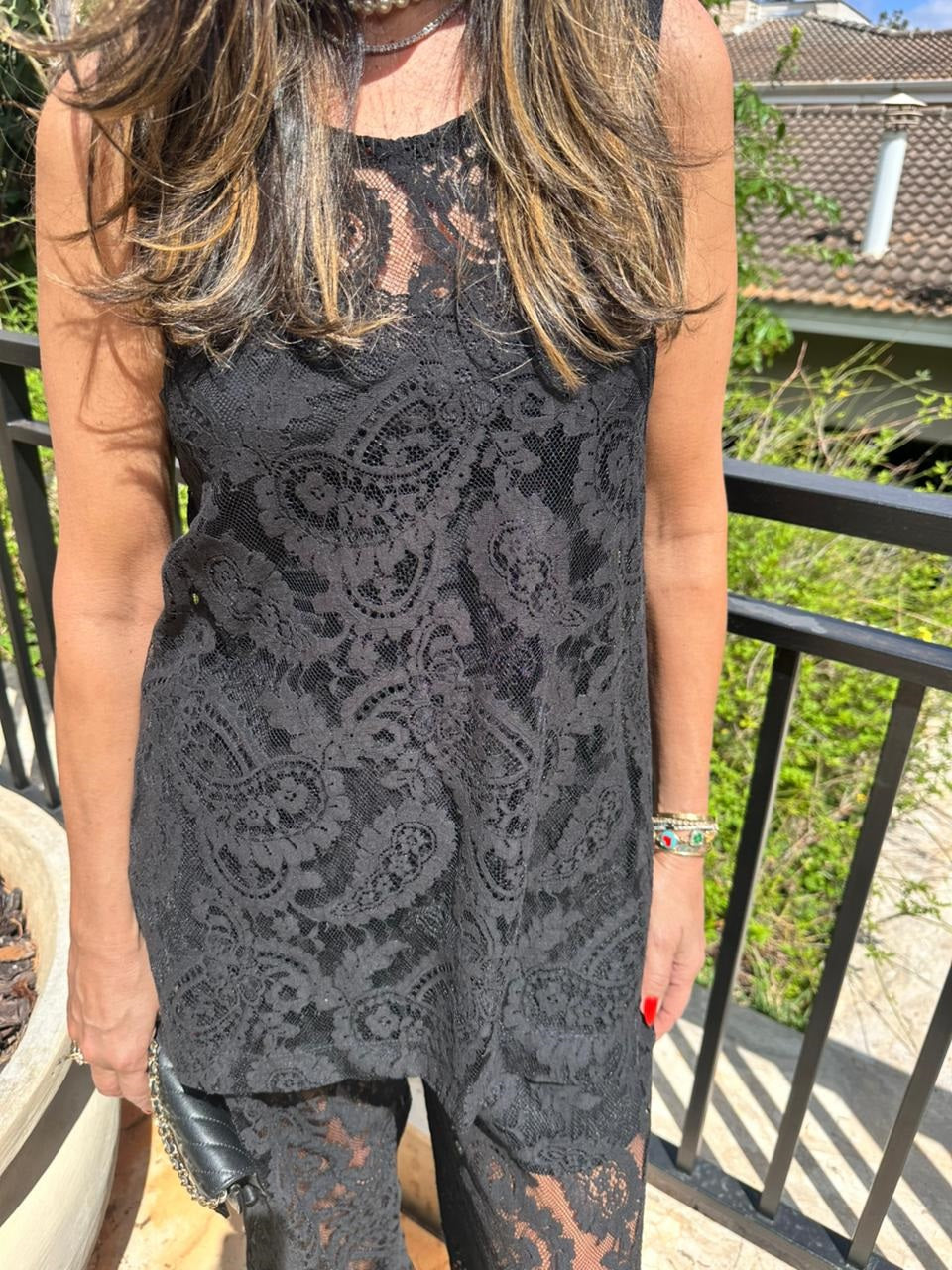 Conjunto Renda Siena Preto