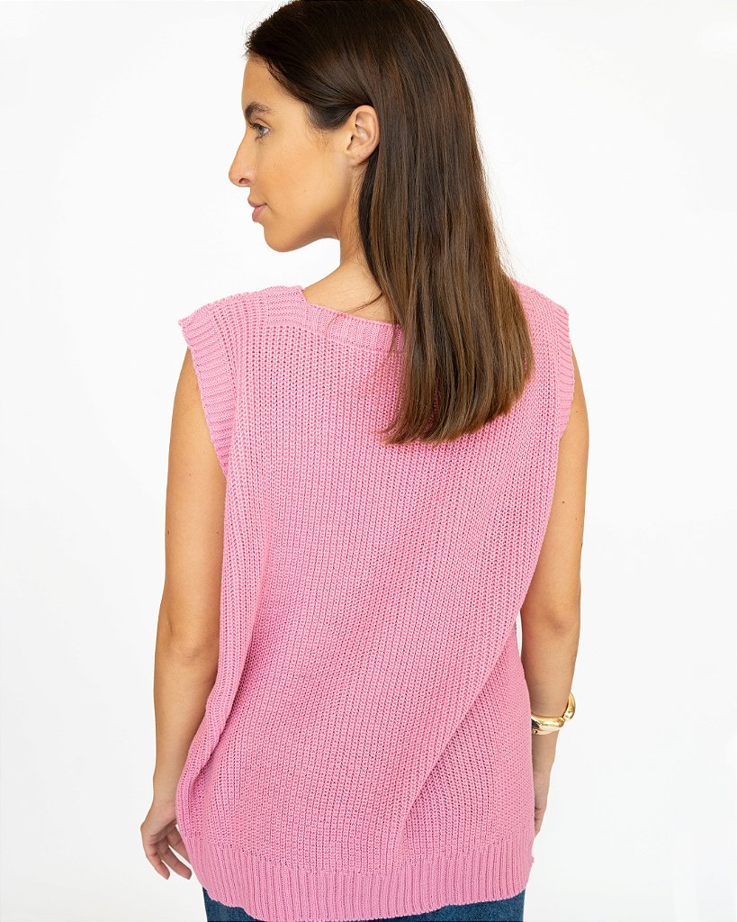 Colete Tricot Mia Rosa