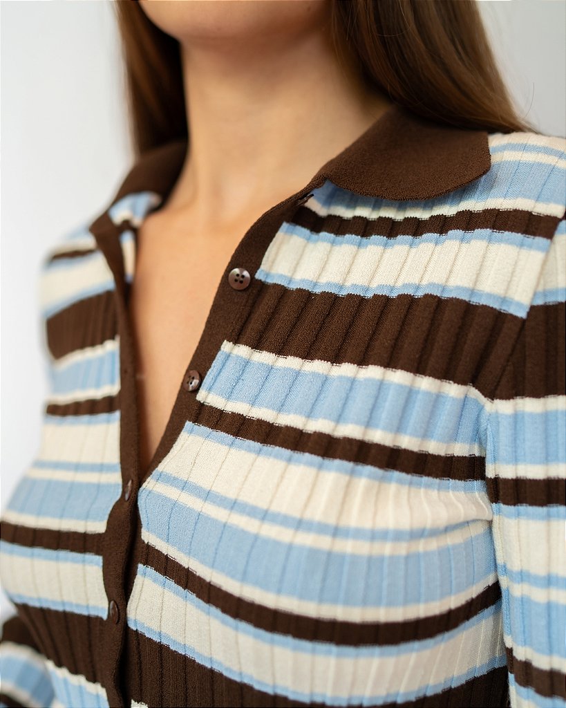 Blusa tricot Chiara Azul