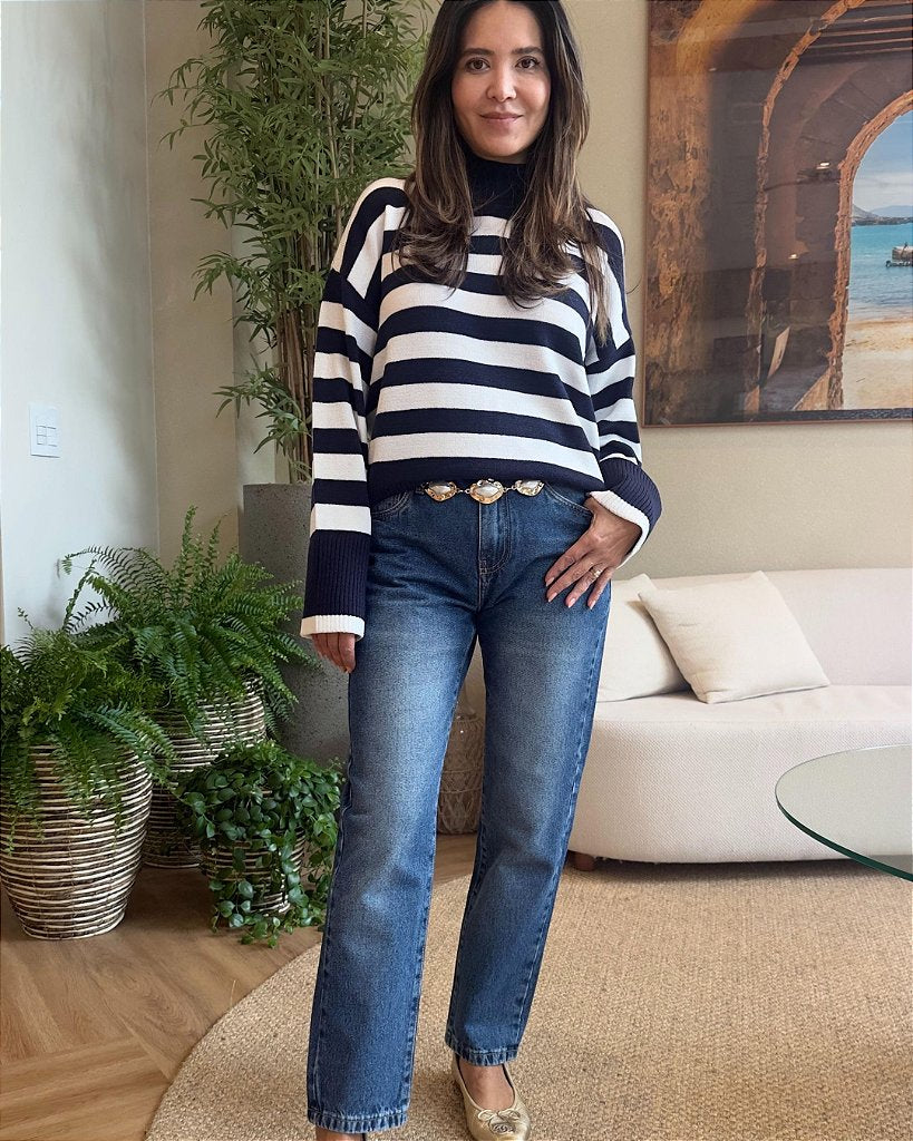 Blusa Tricot Navy