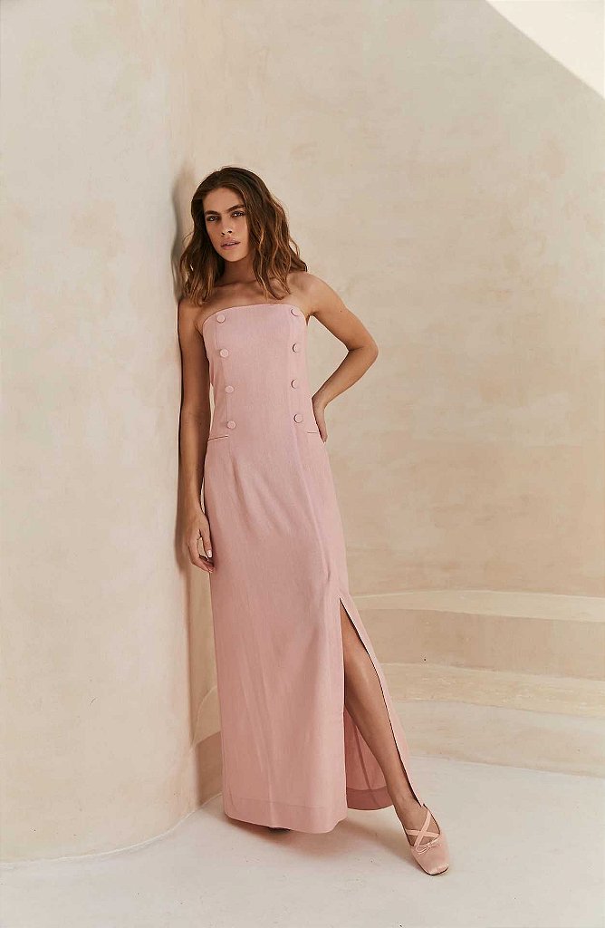 Vestido Tomara Que Caia Linho