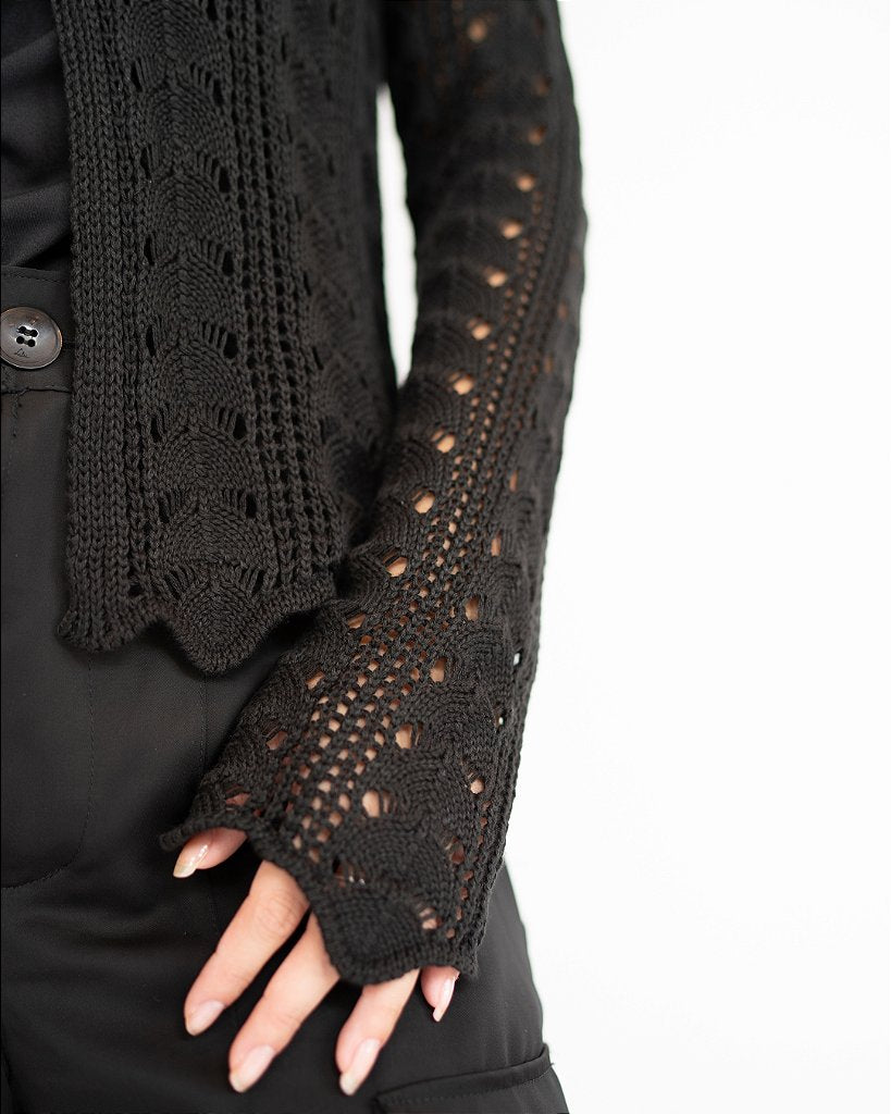 Blusa Crochet Serena PRETA