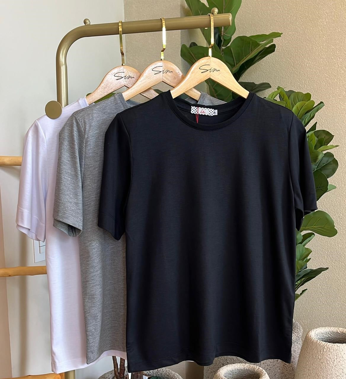 Tee Malha Baby Preto