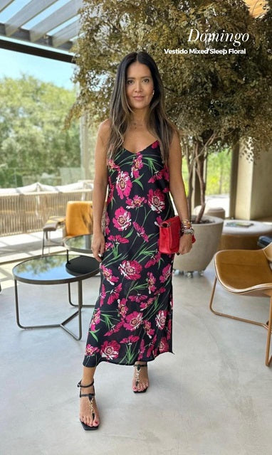 Vestido Mixed Floral Sleep