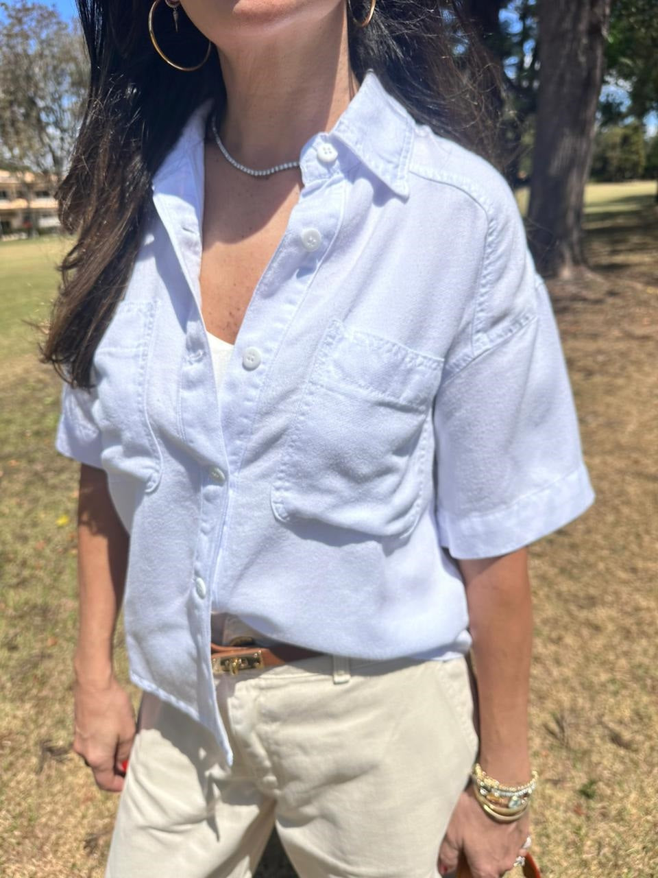 Camisa Tencel White