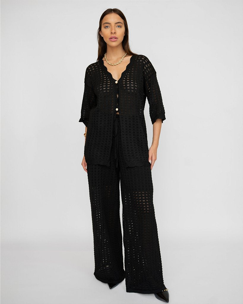 Conjunto Tricot Bergdorf Preto