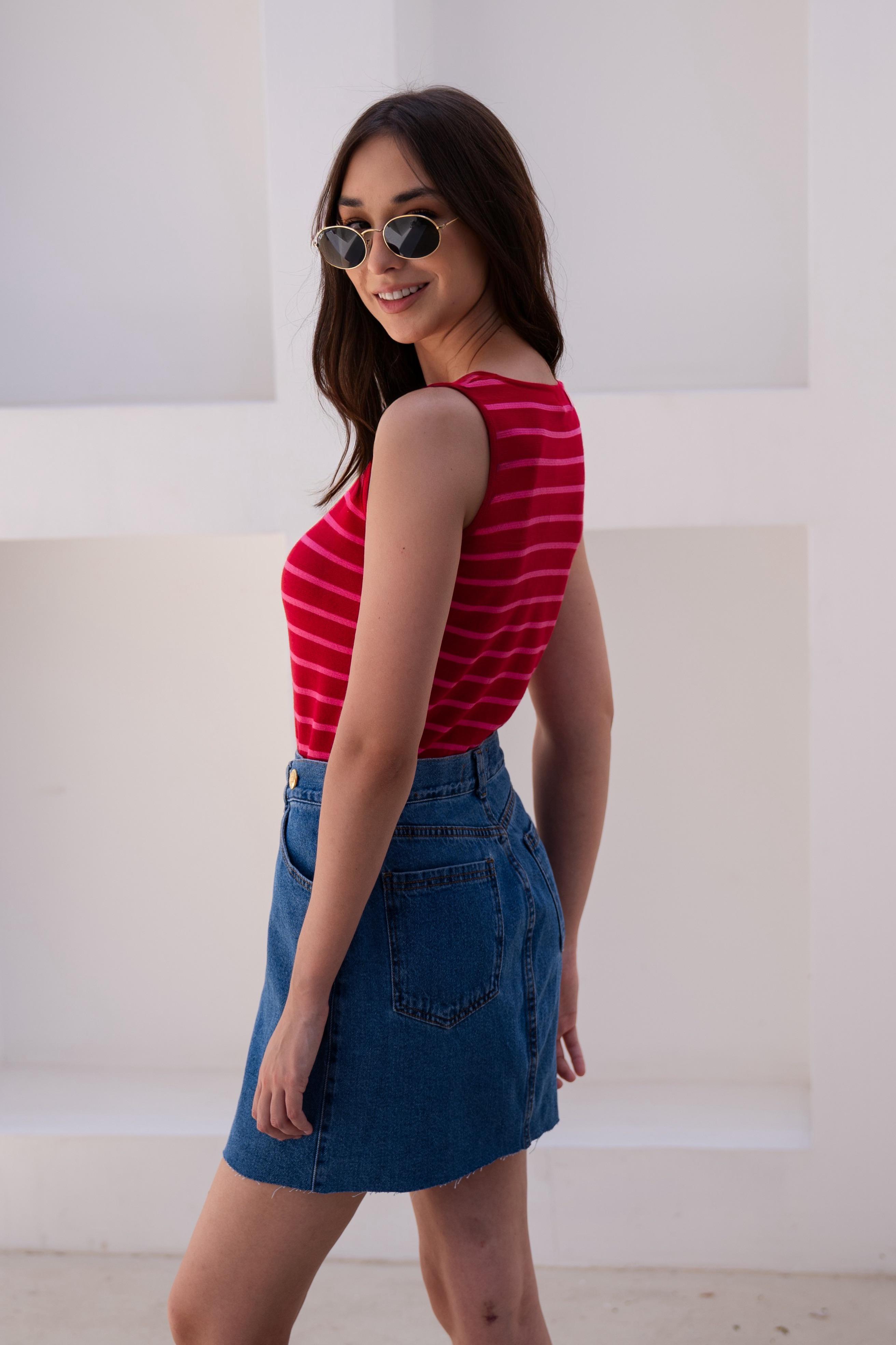 Saia jeans Balmain