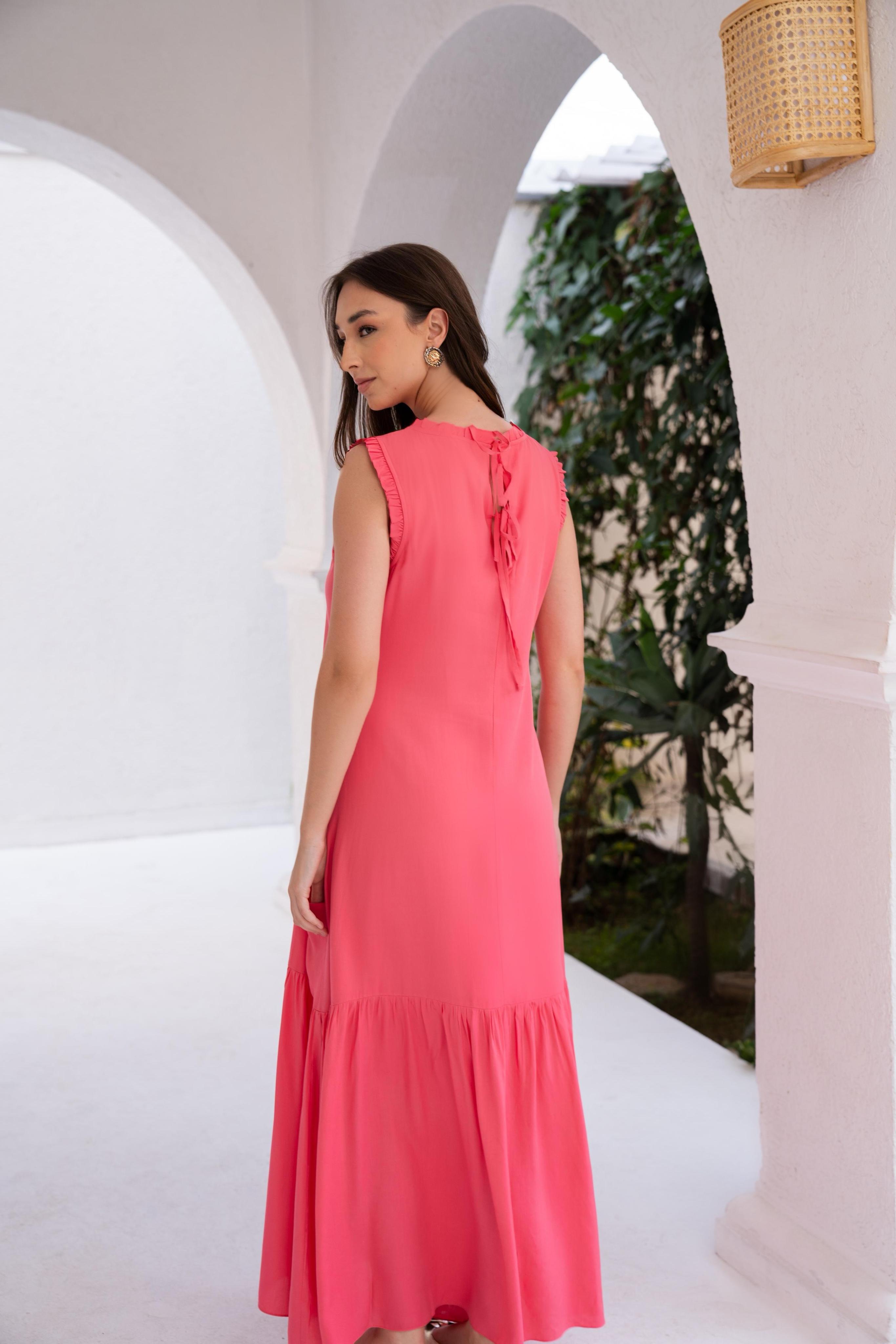Vestido viscose Clementine ROSA