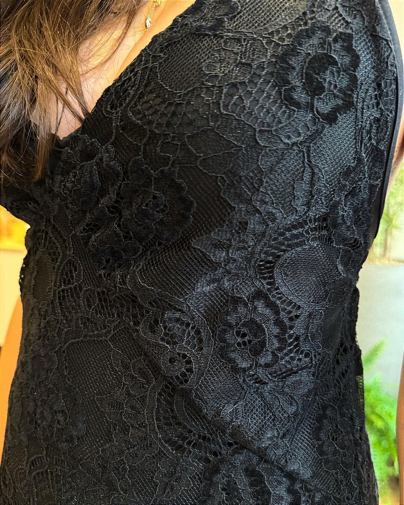 Vestido Renda Siena Preto