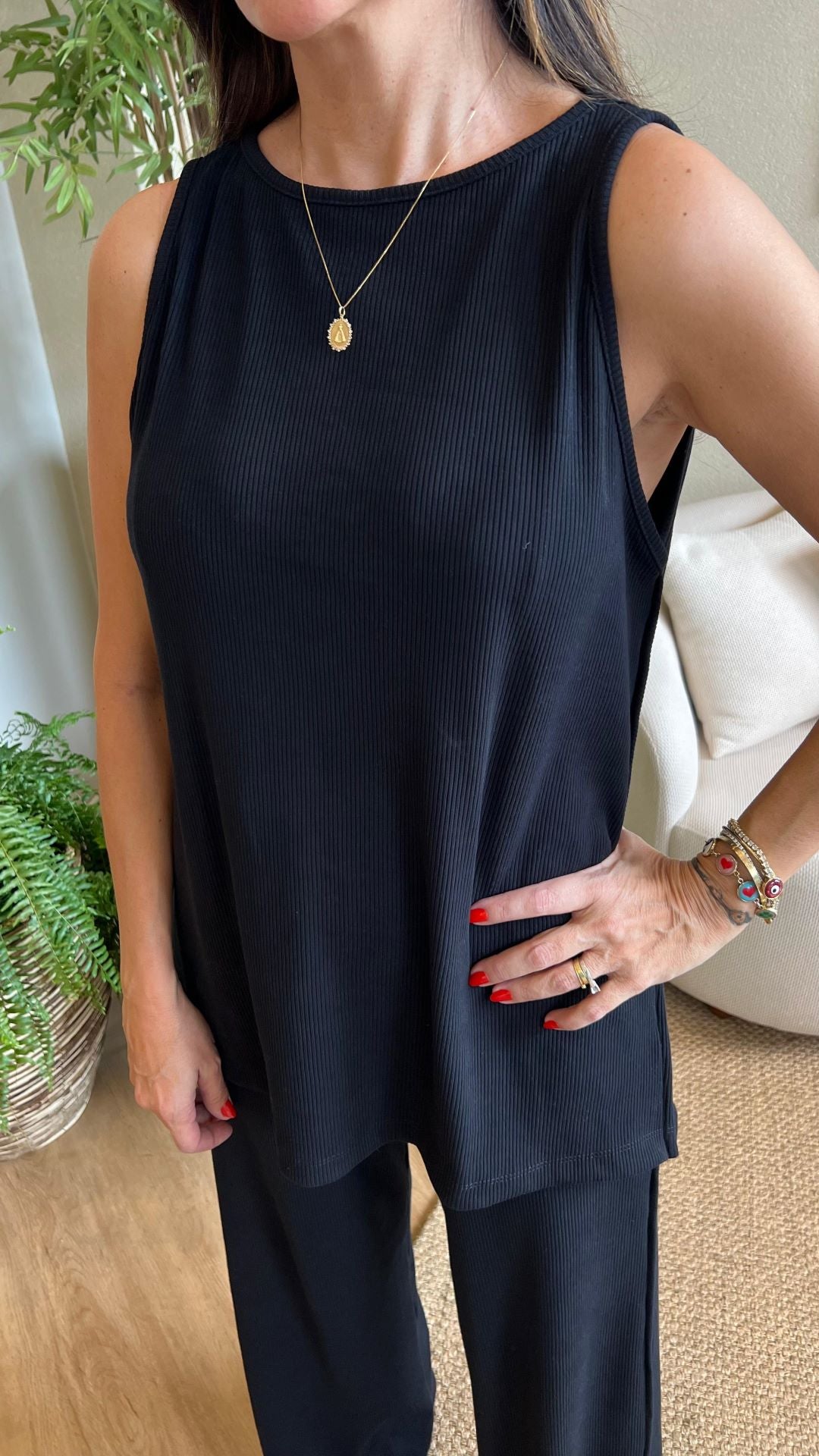 Conjunto Malha Anne Preto