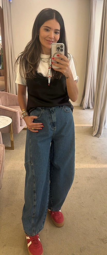 Calça Jeans Balloon