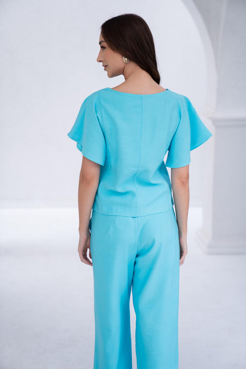 Blusa Marant AZUL TURQUESA