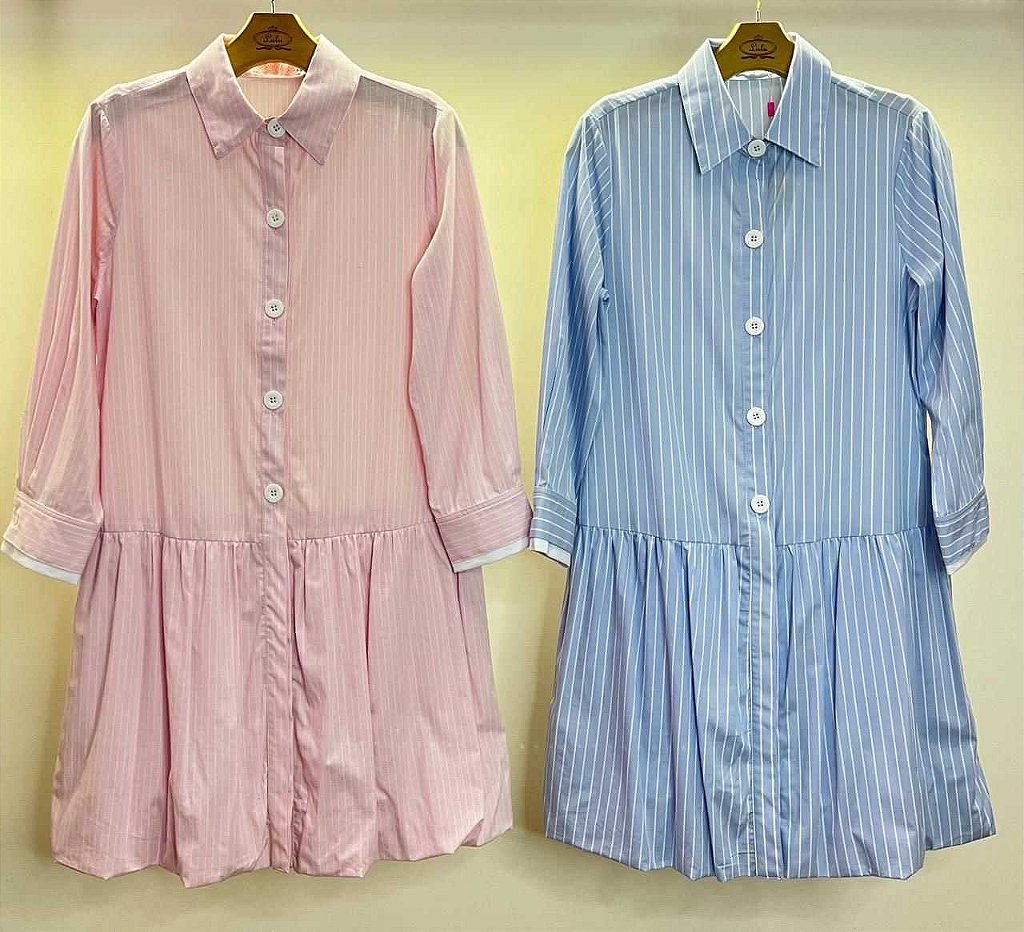 Vestido Tricoline Fefe Rosa