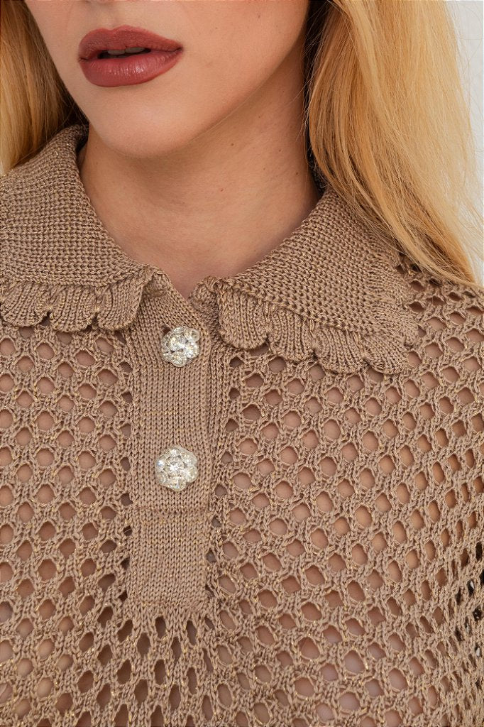 Blusa Tricot Air Ouro