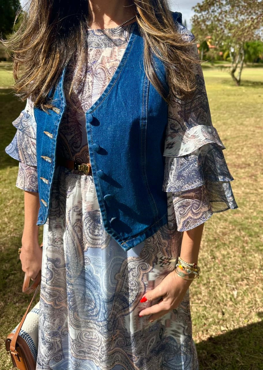 Vestido Boho Bohemian Estampado