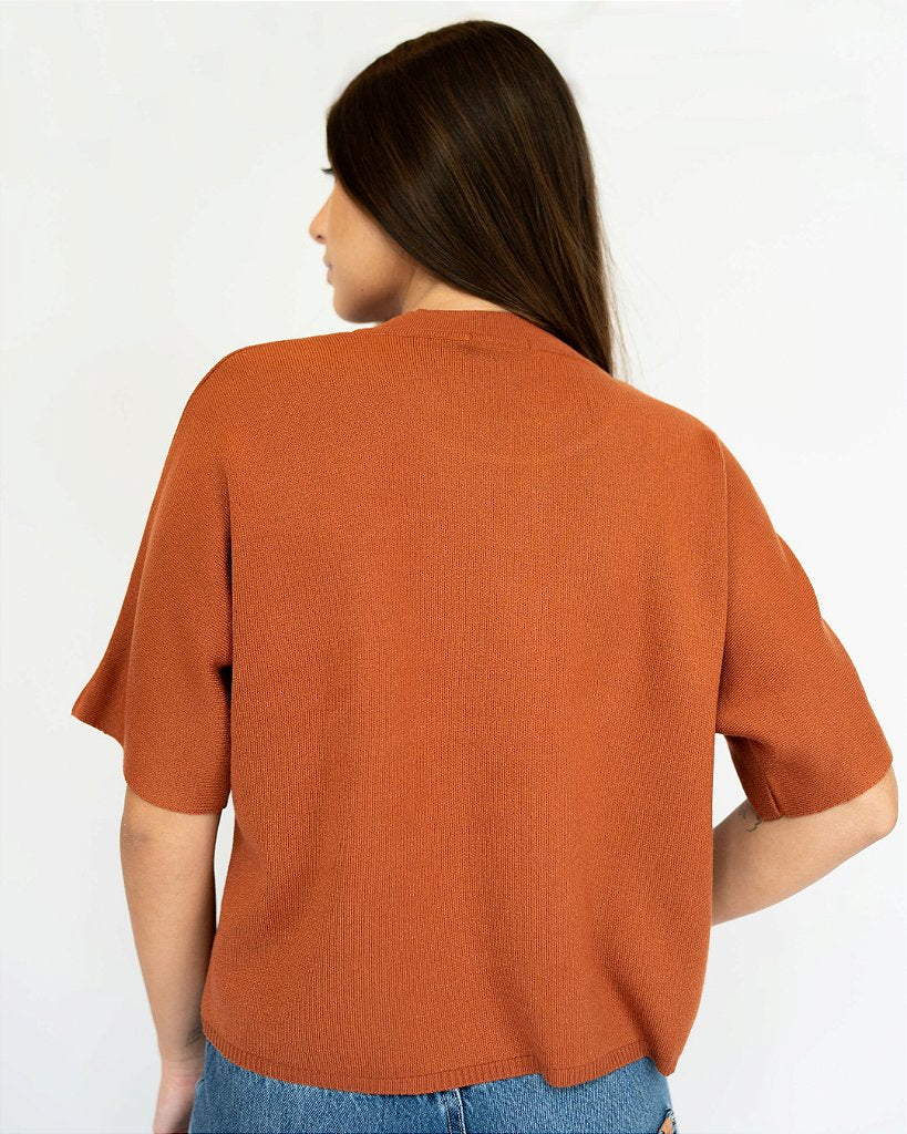 Blusa Tricot Chloé Caramelo