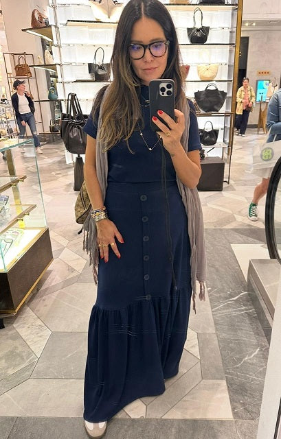 Saia Rib Longa Preta