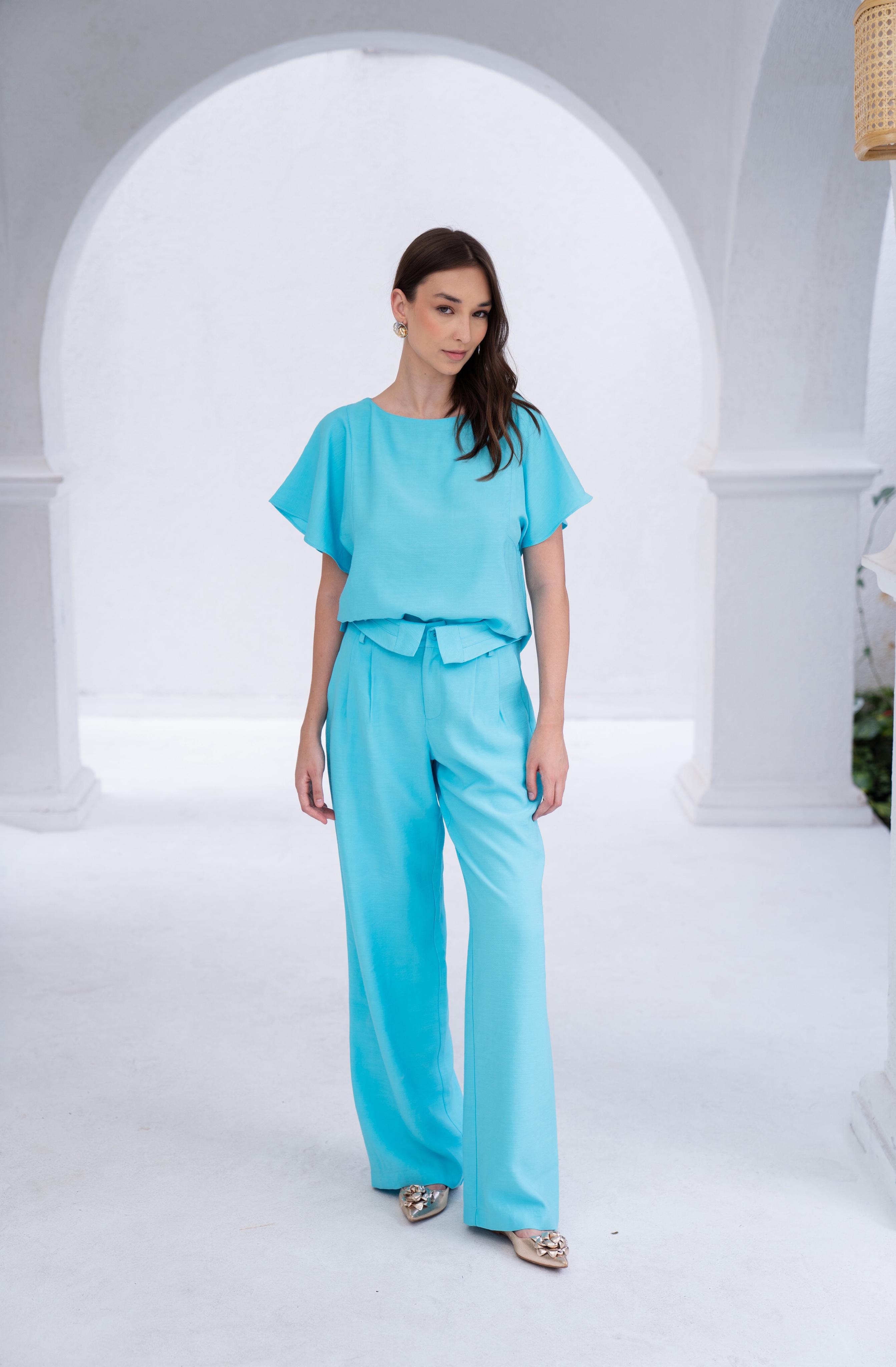 Calça cós Marant AZUL TURQUESA