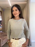 Blusa Rib Bateau Mescla