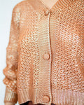 Casaqueto tricot Shine Cobre
