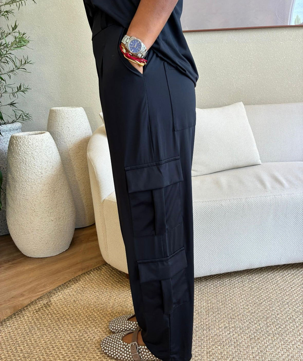 Calça Cargo Fluity Gio Preto