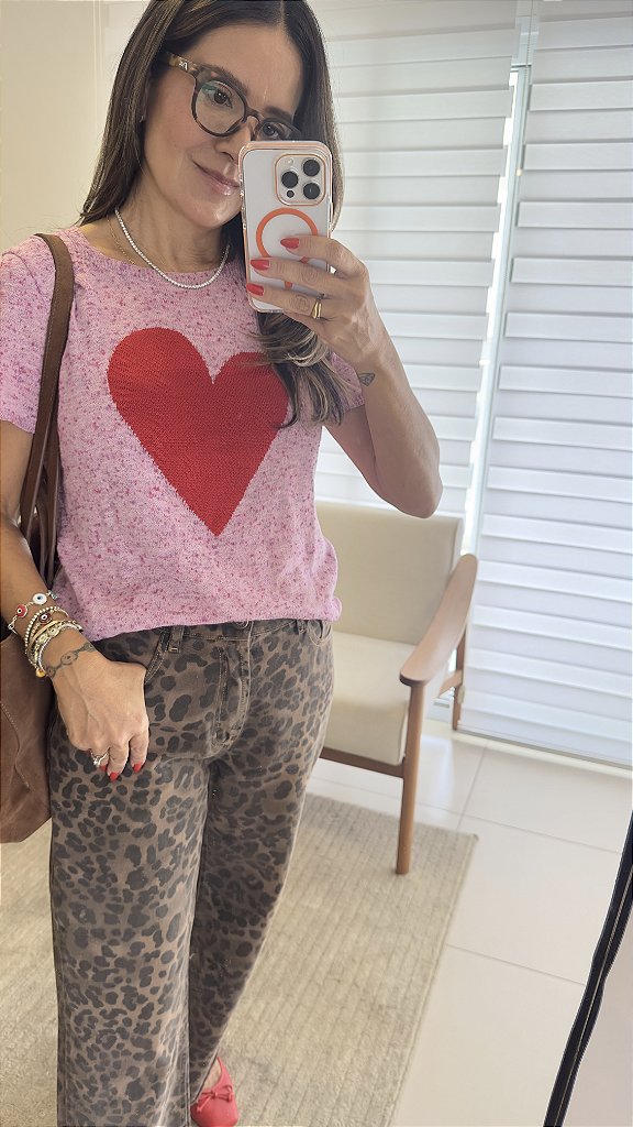 Calça Denim Oncinha