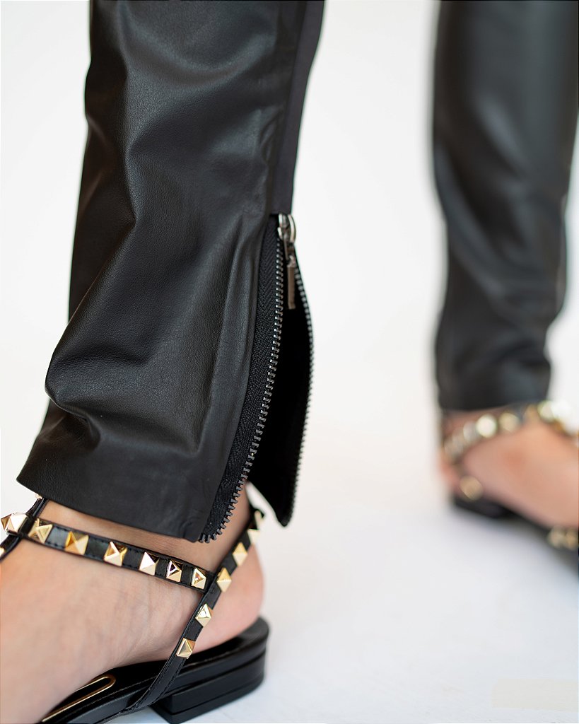 Calça Lisa Malha Preta