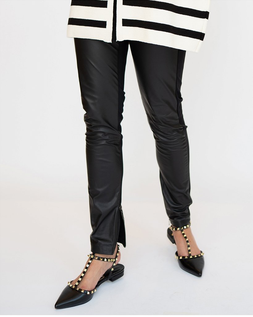 Calça Lisa Malha Preta