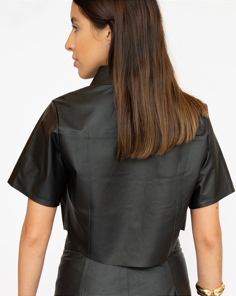 Camisa Cropped Preta