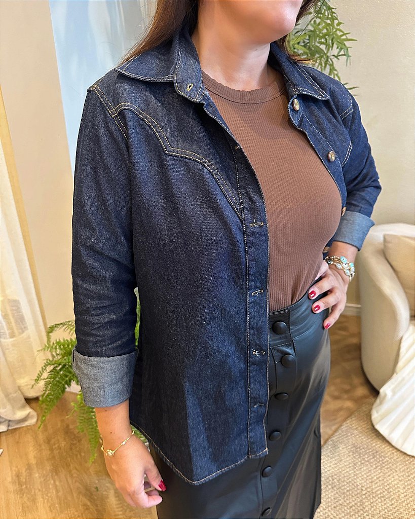 Camisa Jeans Western