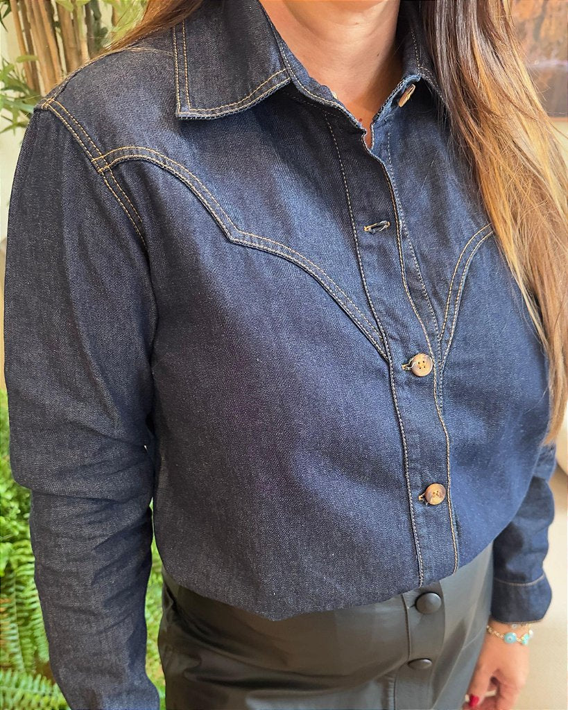 Camisa Jeans Western