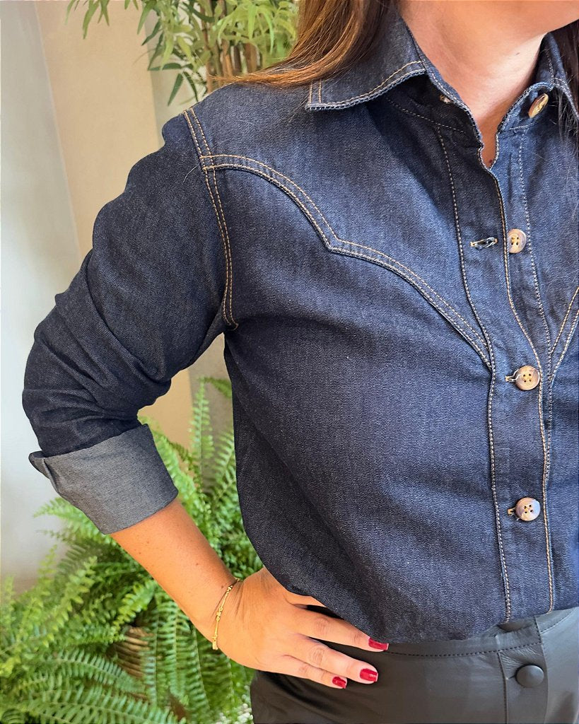 Camisa Jeans Western
