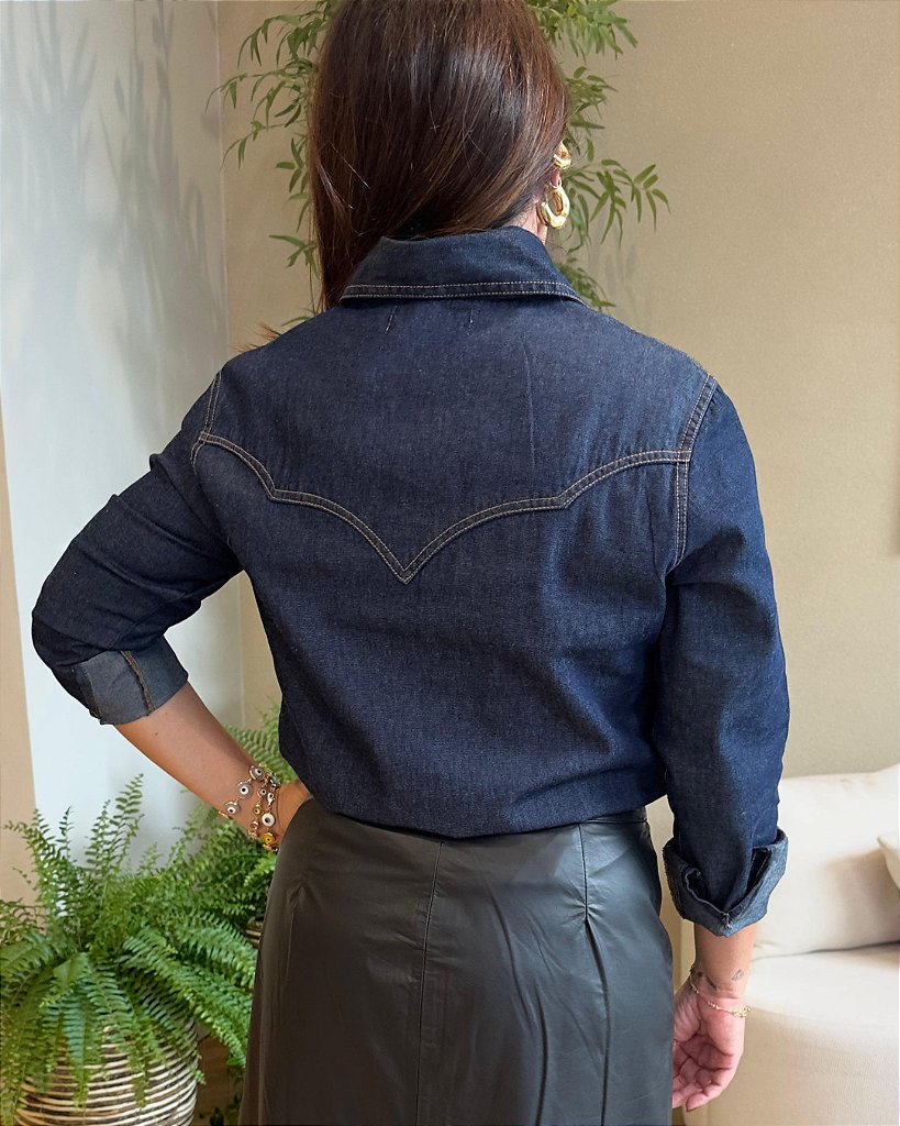 Camisa Jeans Western