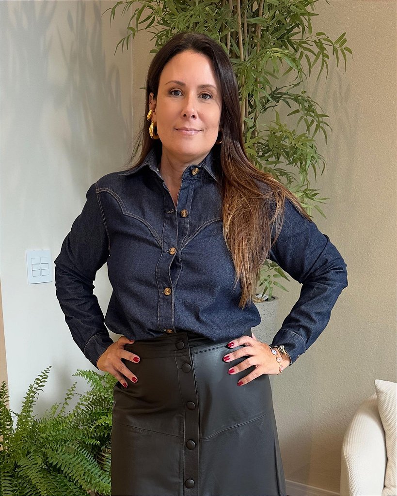 Camisa Jeans Western