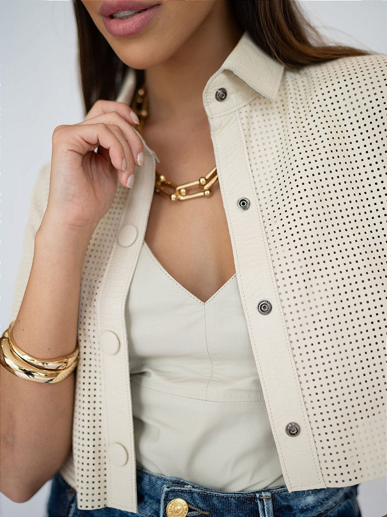 Regata Curta Com Ziper Atras Cru